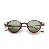 TJ Oval Titanium Glasses Frame With Magnetic Sunglasses Clips Oval Frames Southood Red